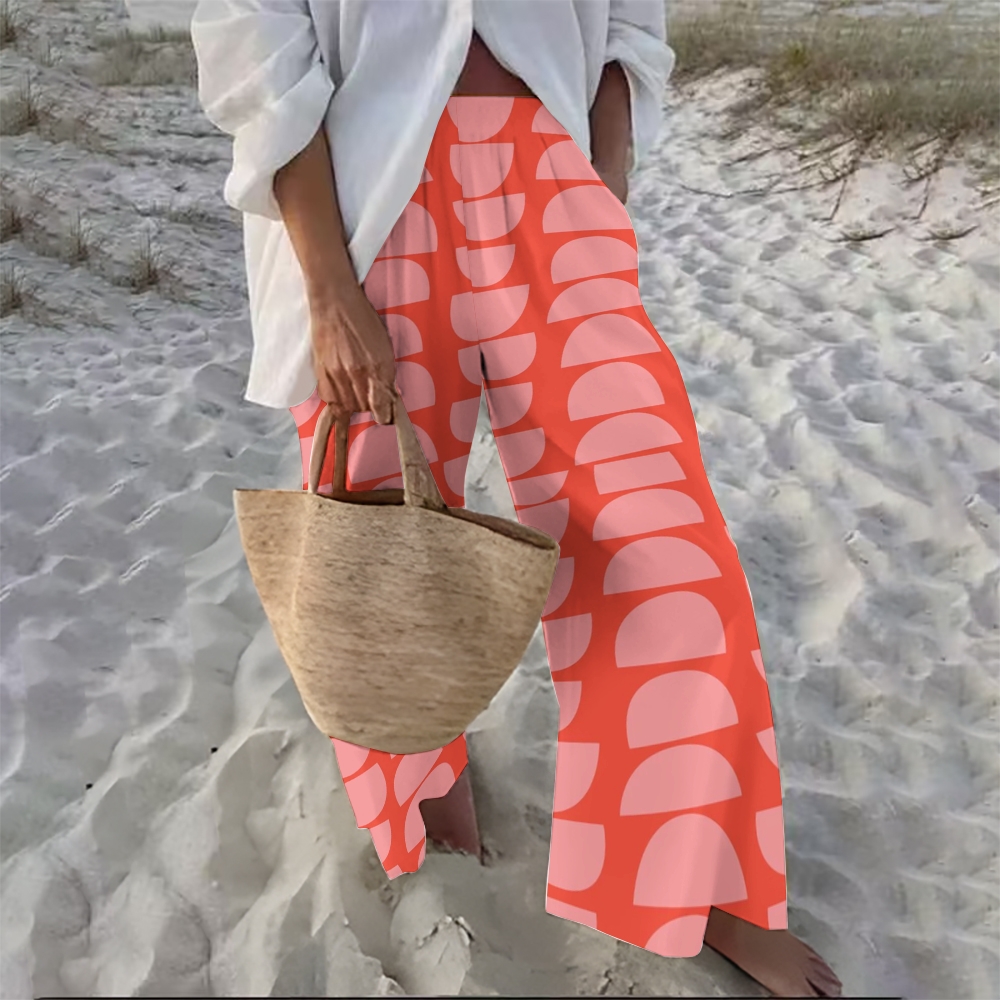 Women's Geometry Printed Casual Loose Pants