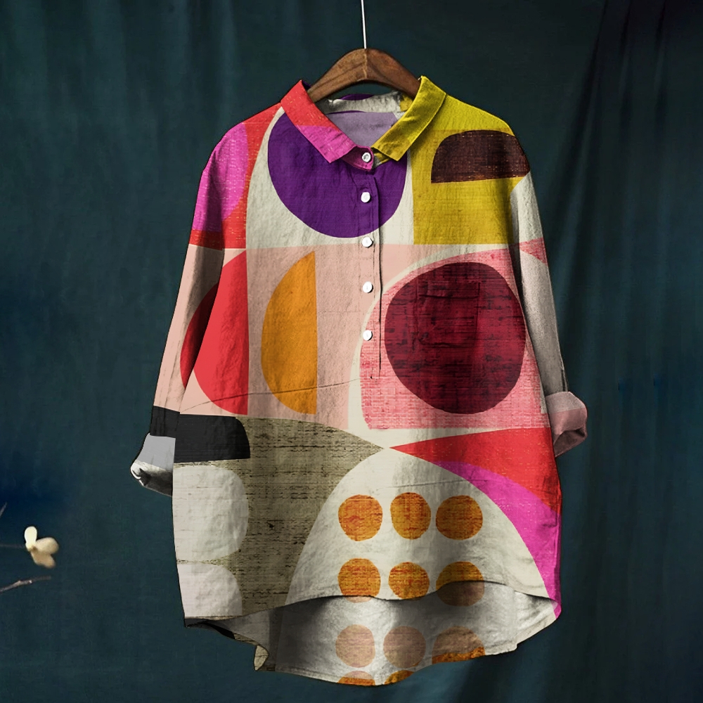 Women's Geometric Printed Casual Shirt