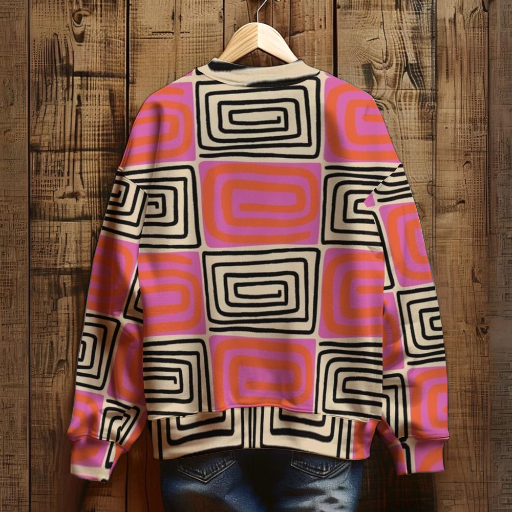 Unisex Geometric Printed Sweatshirt