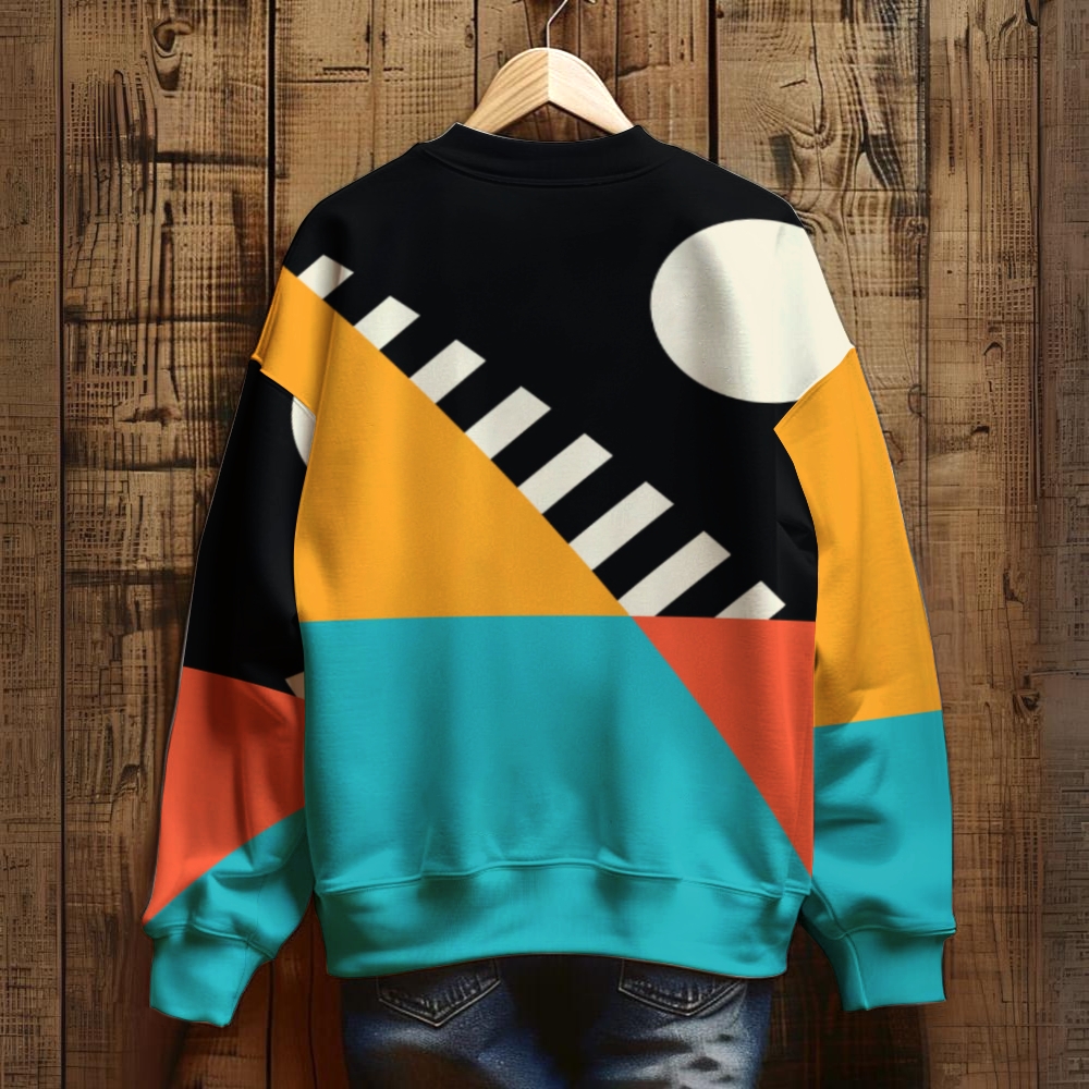 Unisex Geometric Printed Sweatshirt