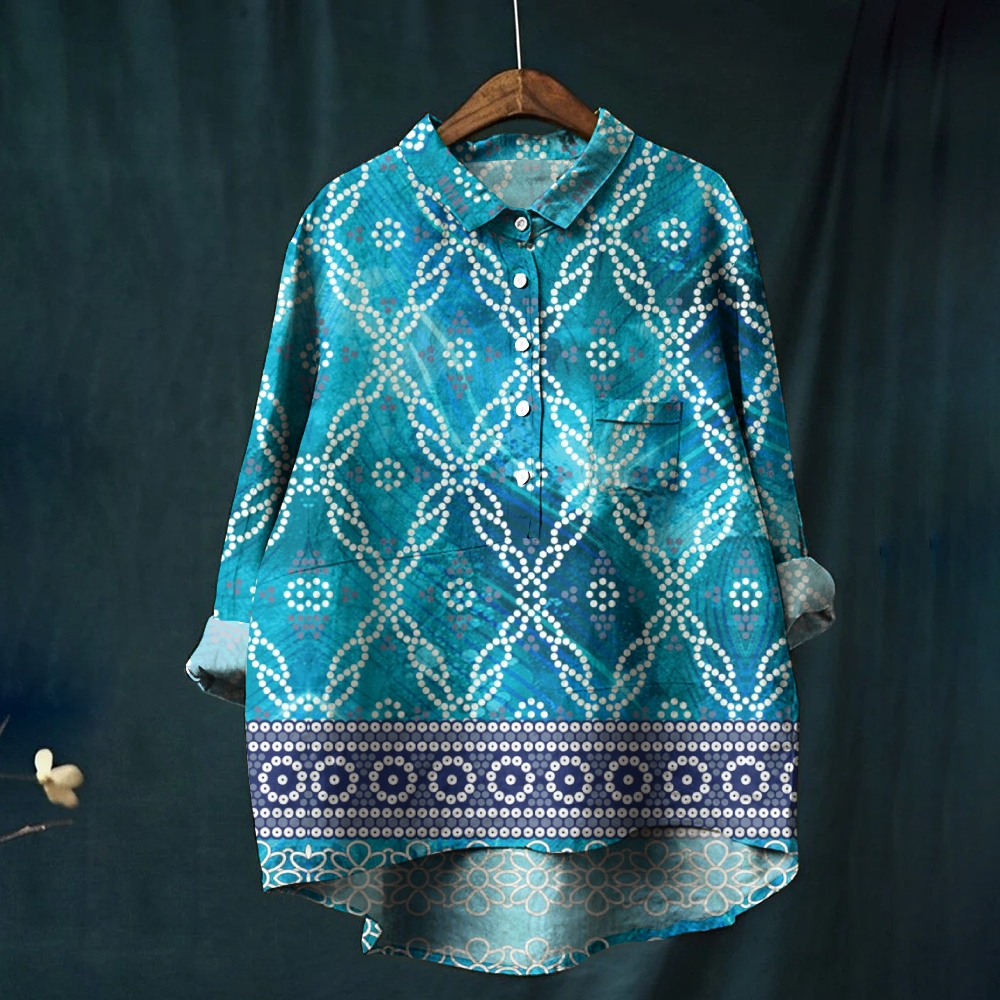 Women's Vintage Printed Casual Shirt