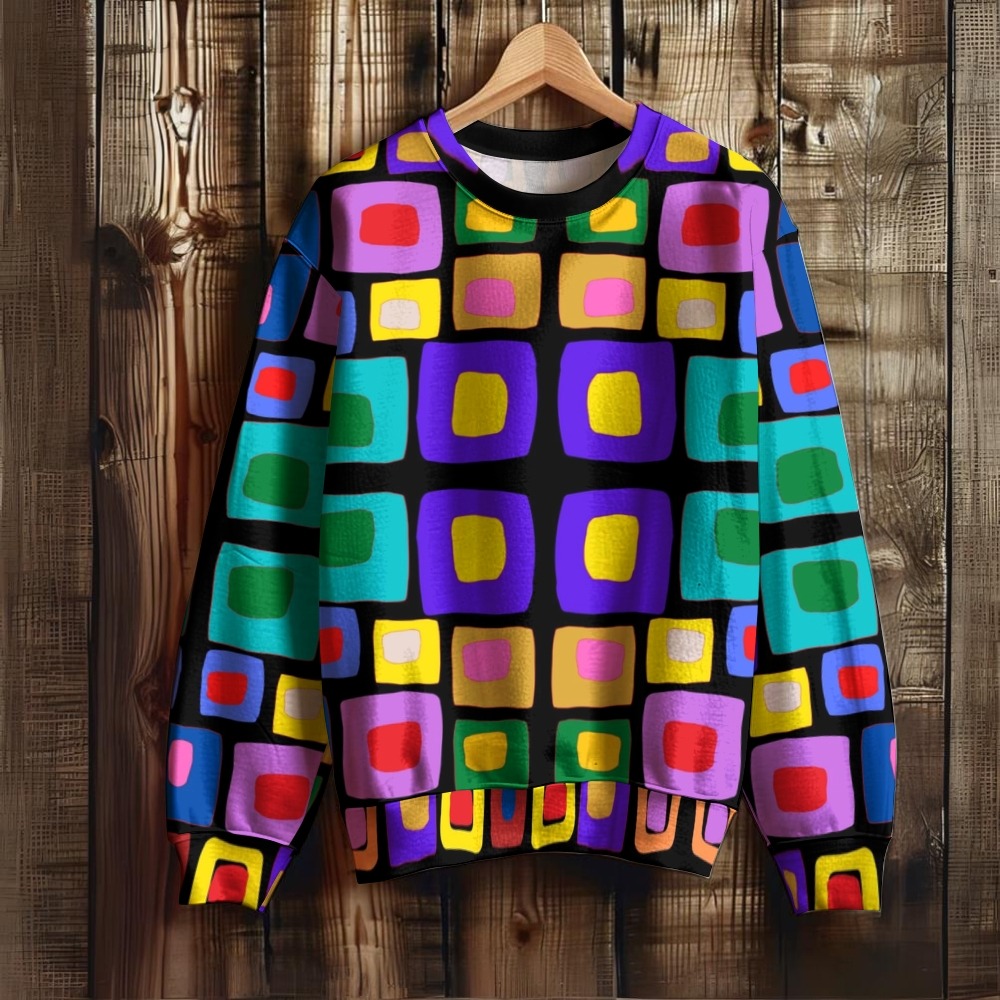 Women's Geometry Printed Casual Long Sleeve Shirt