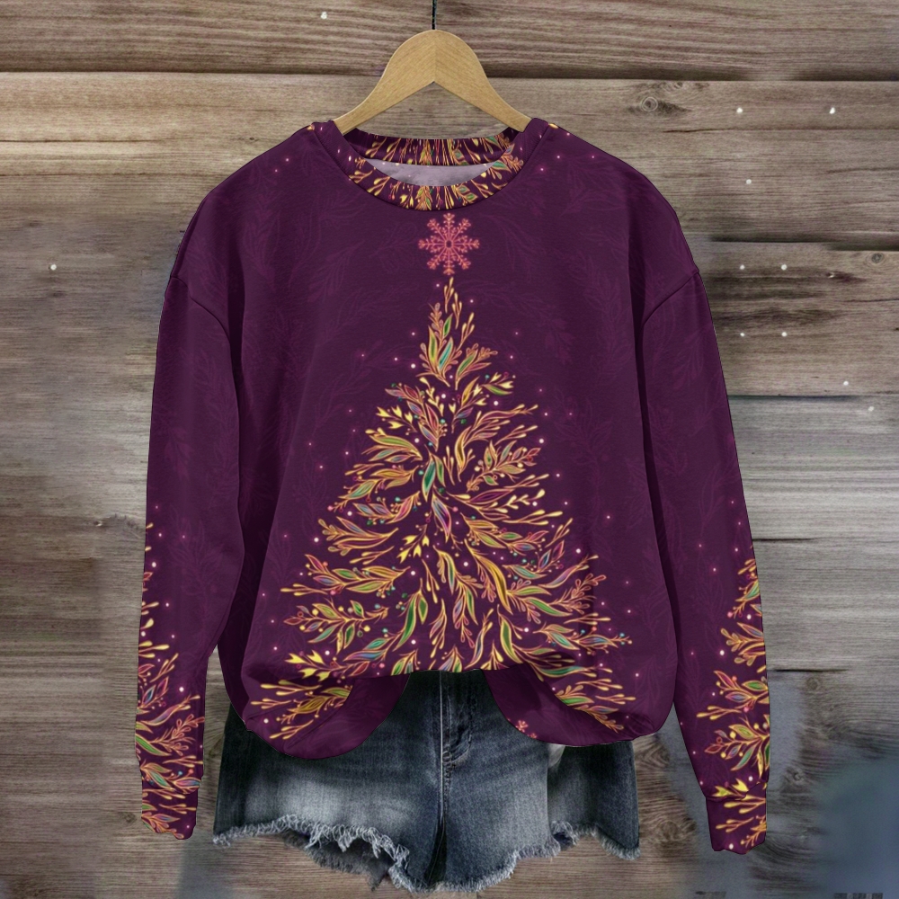 Women's Christmas Print Casual Sweatshirt
