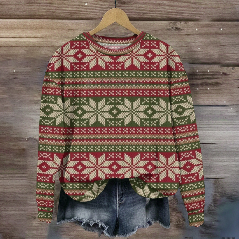 Women's Christmas Print Casual Sweatshirt