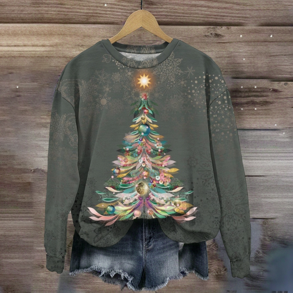 Women's Christmas Print Casual Sweatshirt