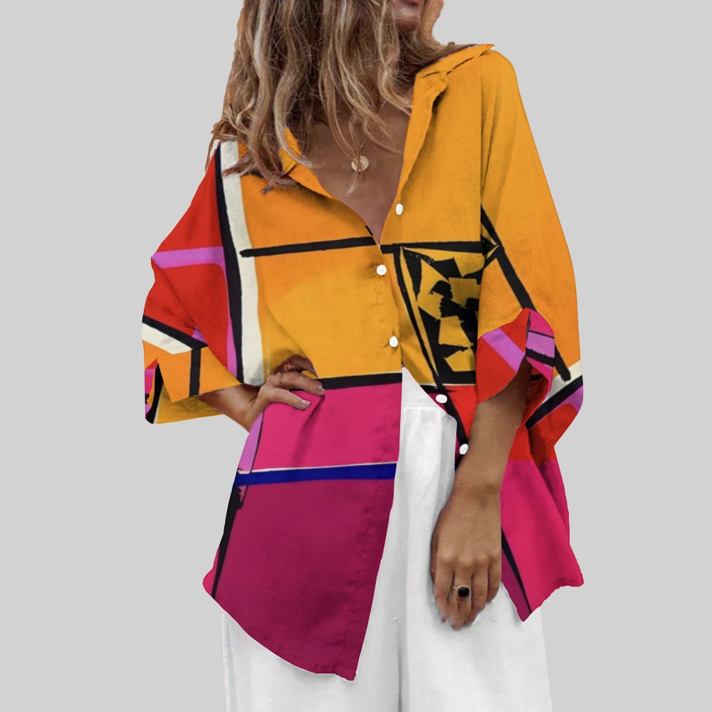 Women's abstract Printed Casual Shirt