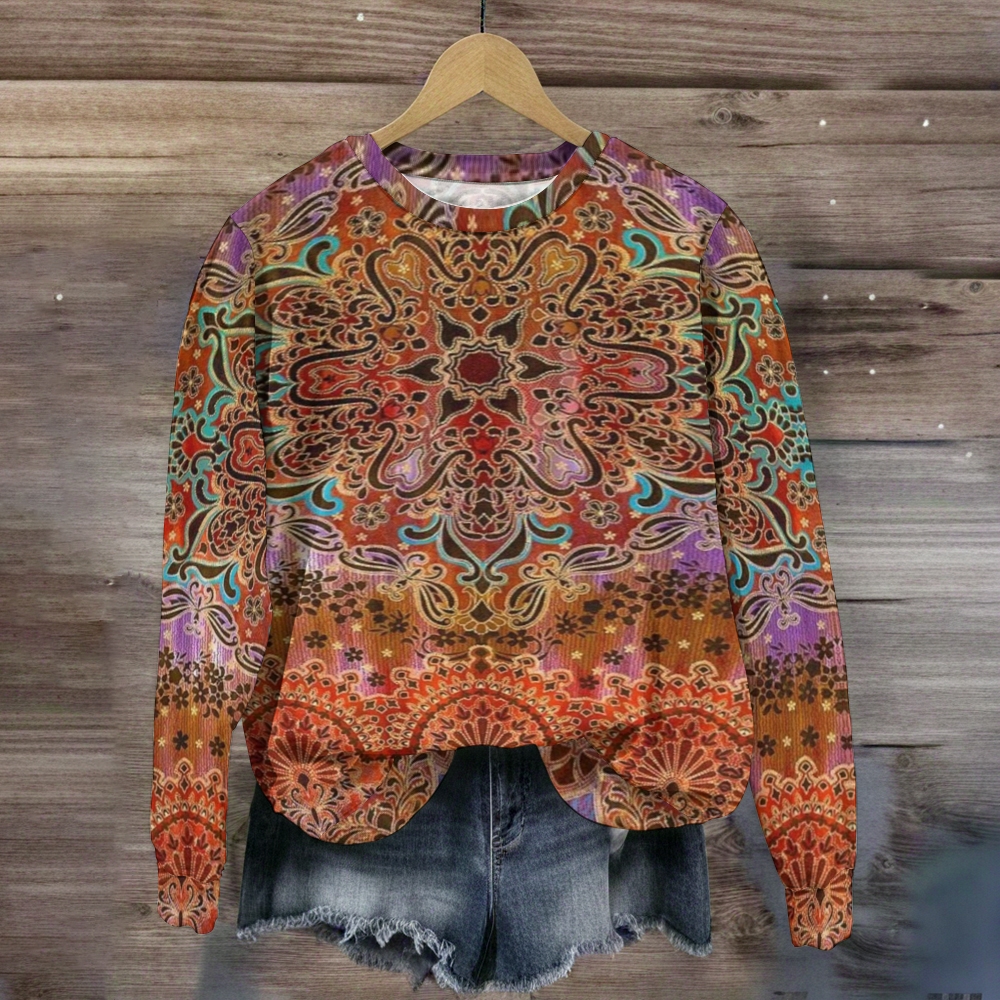 Unisex Vintage Printed Sweatshirt