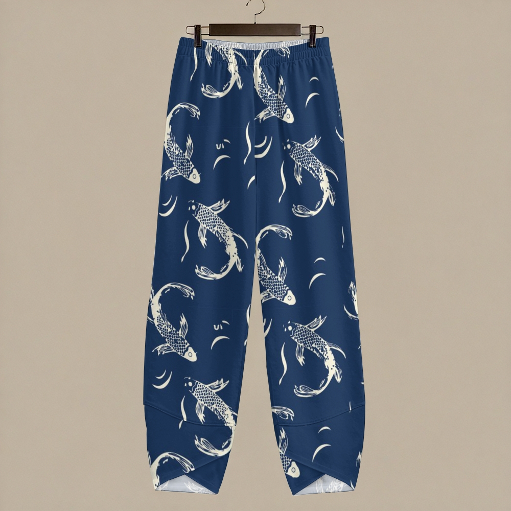 Women's Casual Koi Printed Pants