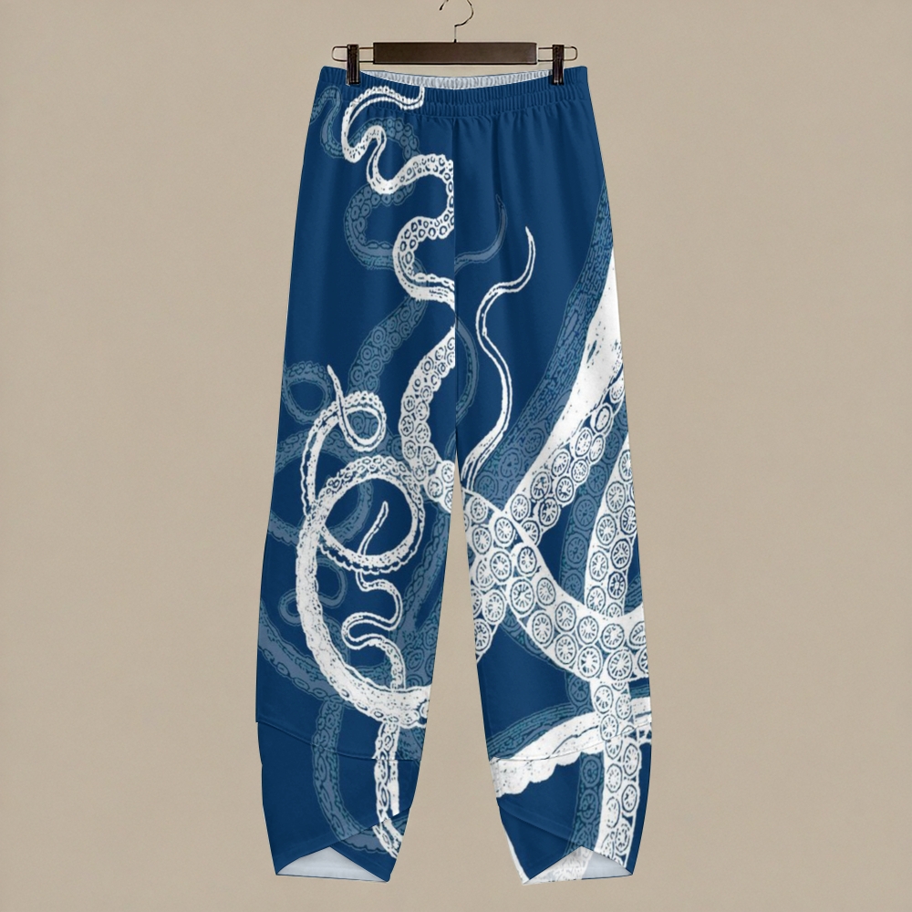 Women's Casual Octopus Printed Pants