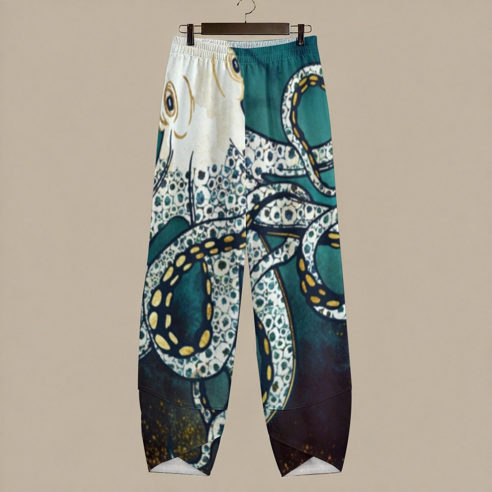 Women's Casual Octopus Printed Pants