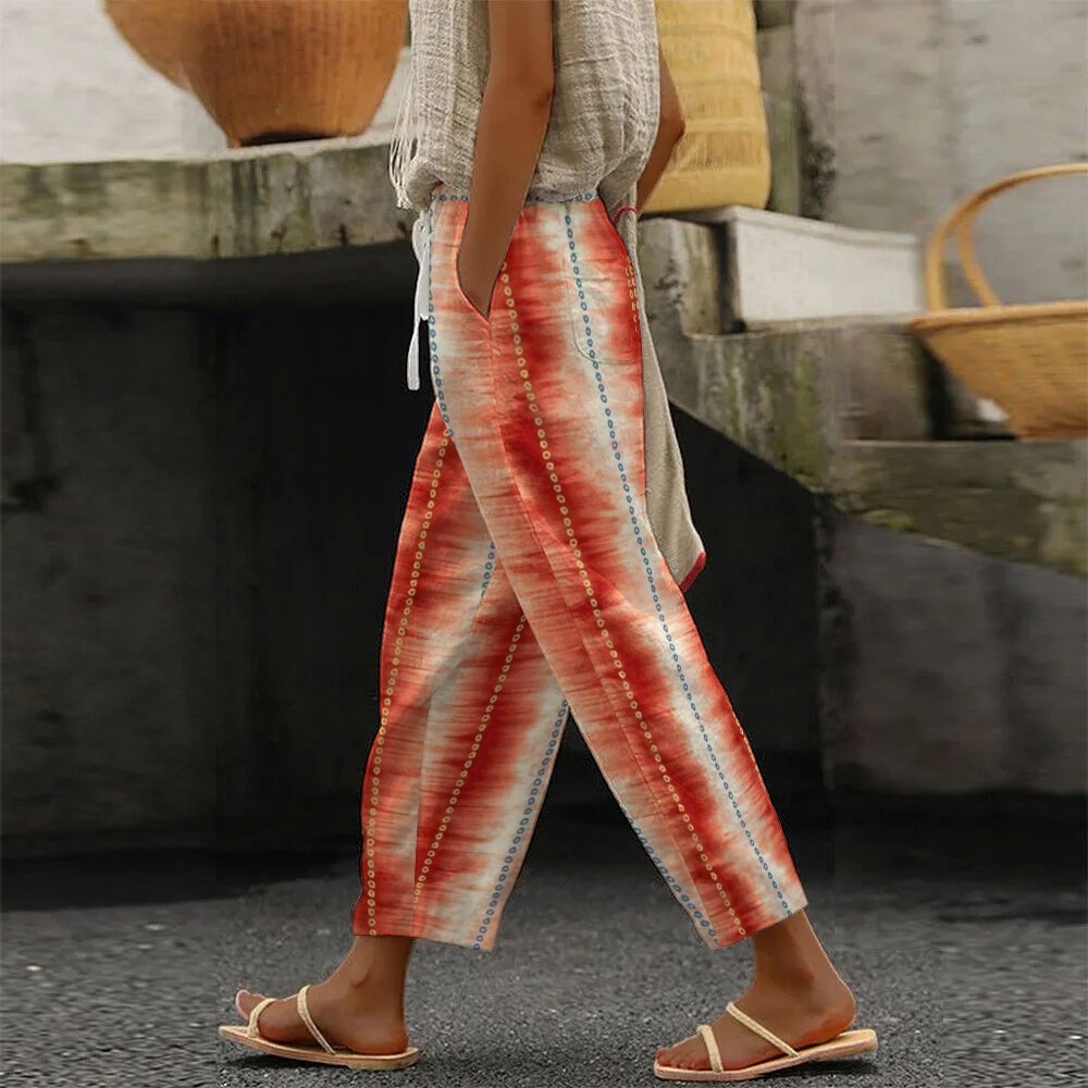 Women's Gradient Design Printed Trousers