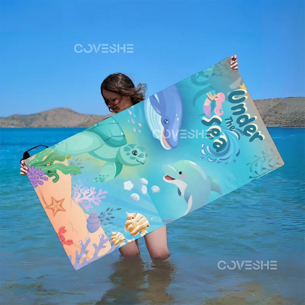 Casual Under The Sea Printed Beach Towel