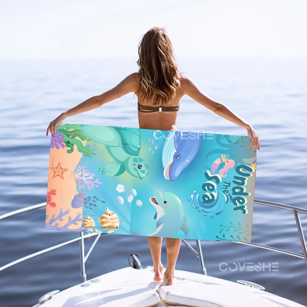 Casual Under The Sea Printed Beach Towel