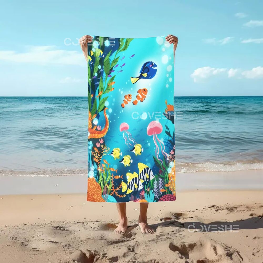 Casual Underwater World Fish Printed Beach Towel