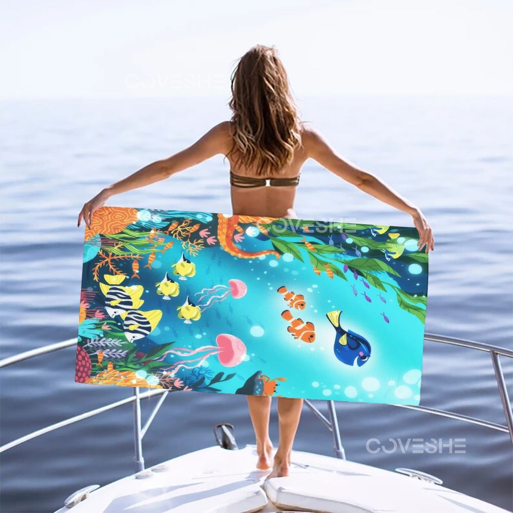 Casual Underwater World Fish Printed Beach Towel