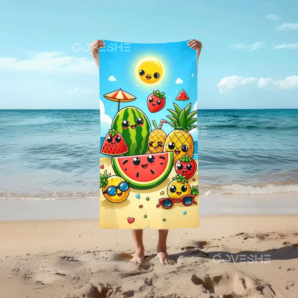 Casual Fruit Printed Beach Towel