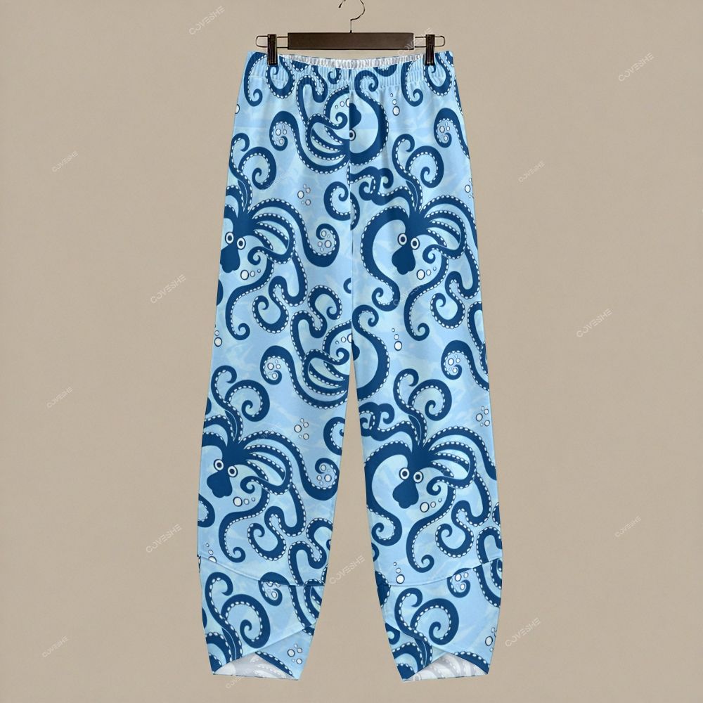 Women's Casual Octopus Printed Pants