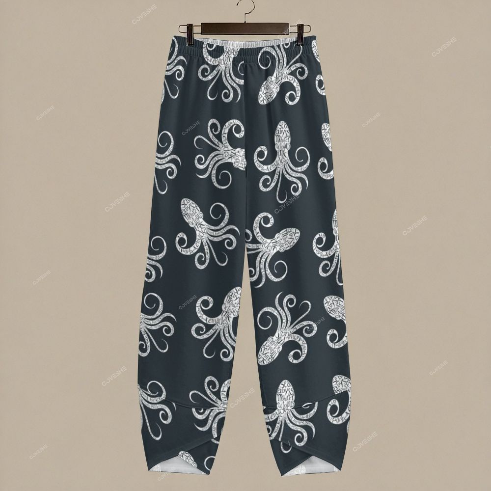 Women's Casual Octopus Printed Pants