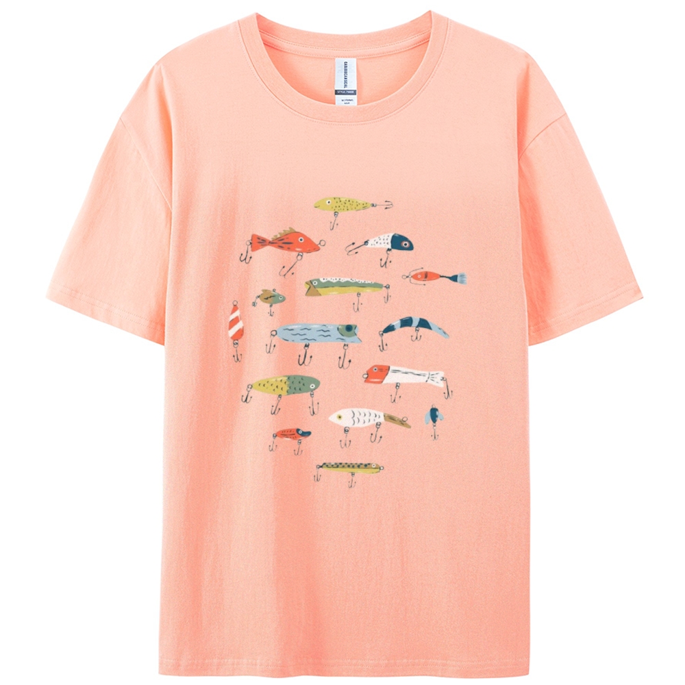 Women's Smart Ocean Fish Print Cotton Casual T-Shirt