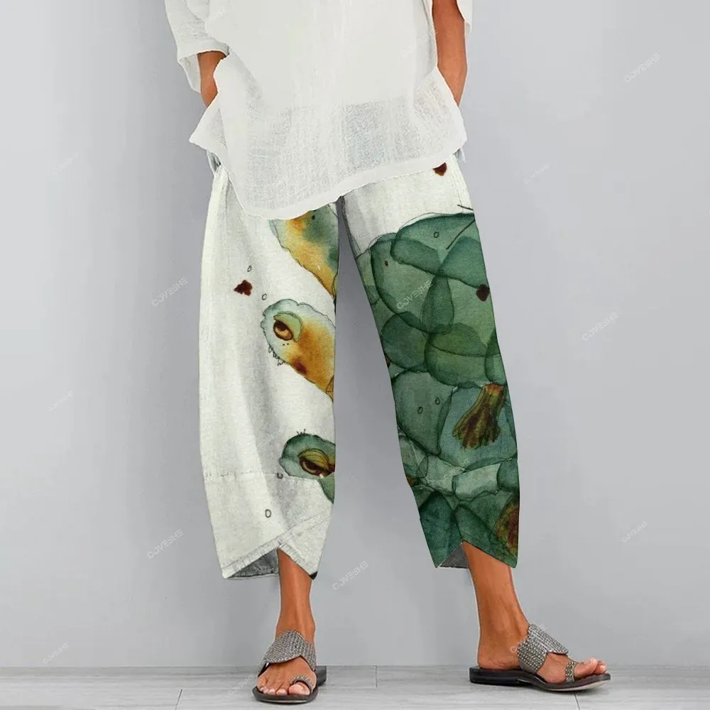 Women's Turtle Printed Casual Long Sleeve Shirt