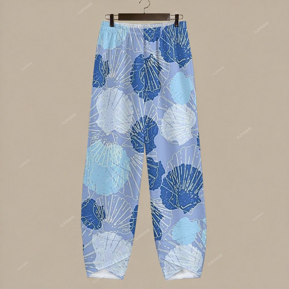 Women's Casual Art Shell Printed Pants