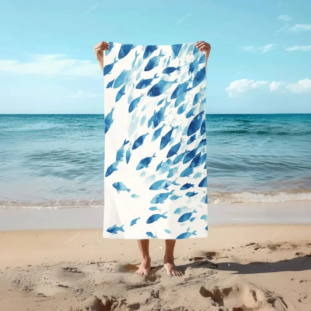 Women's Wide Leg Casual Gradient Fish Printed Pants