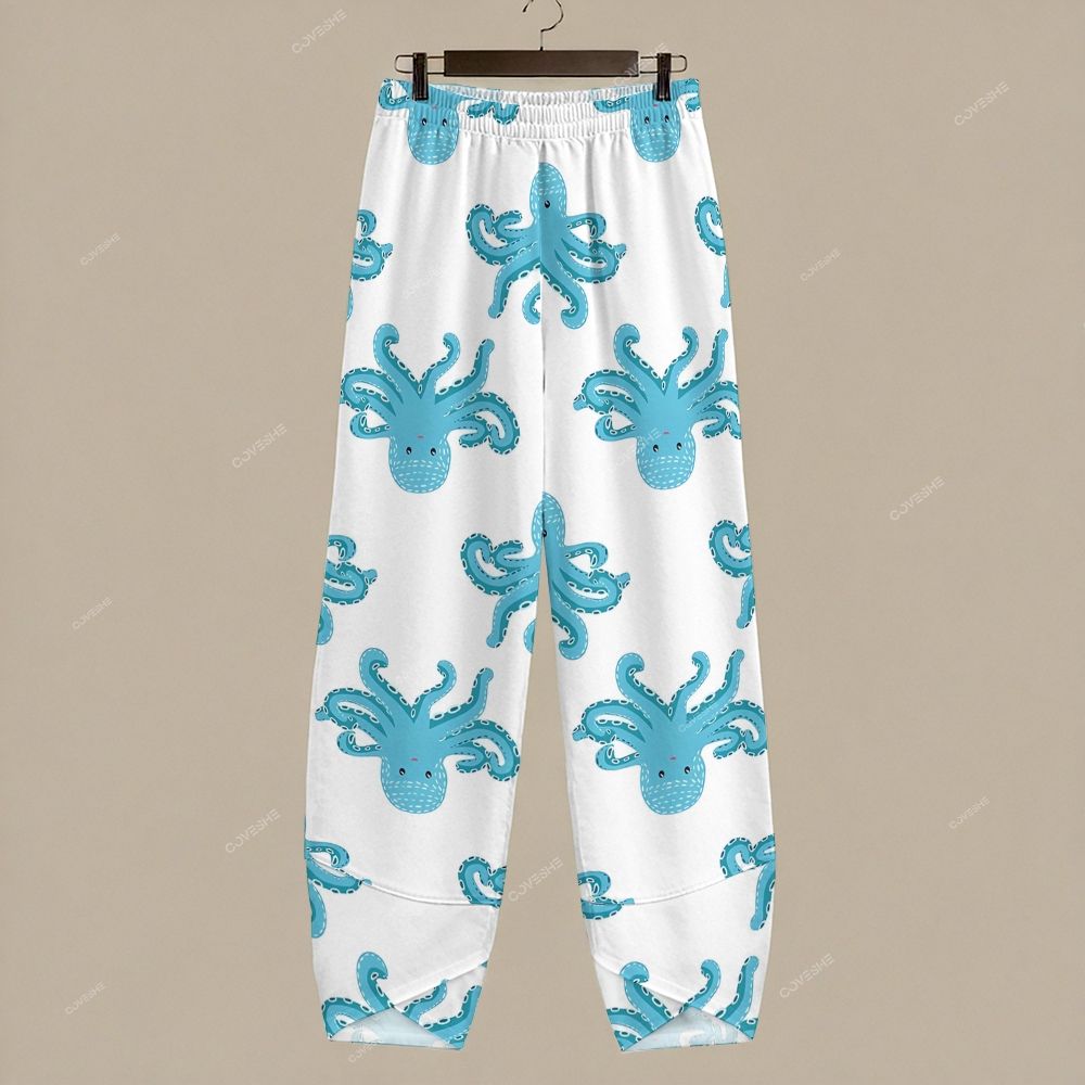 Women's Casual Octopus Printed Pants