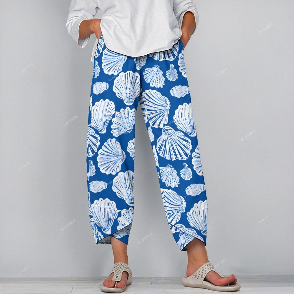 Women's Casual Shell Printed Pants