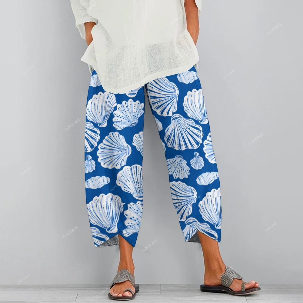 Women's Casual Shell Printed Pants