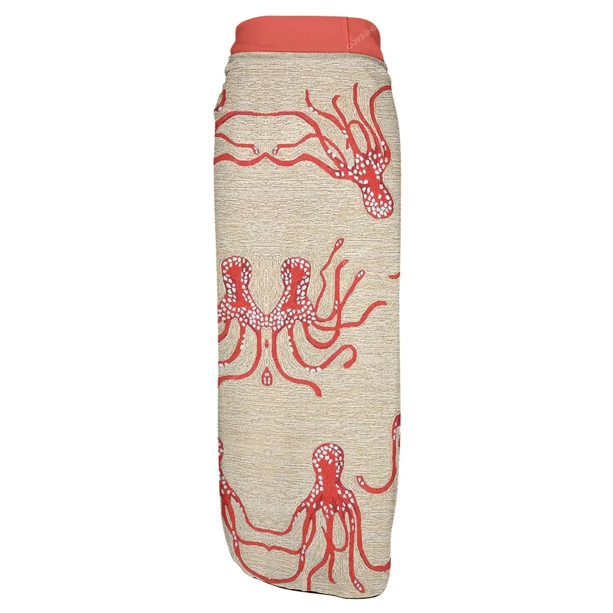 Octopus Printed One-Piece Swimsuit and cover up