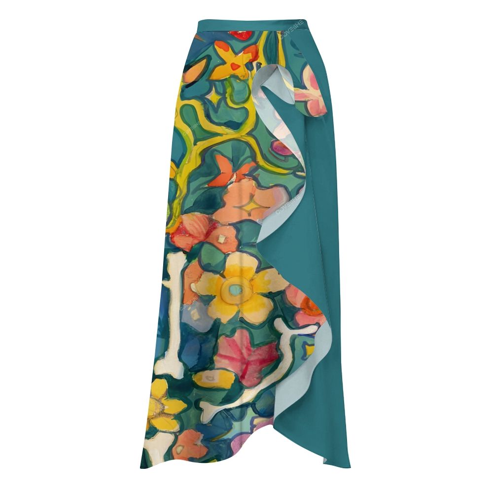 Women's Gorgeous Flowers nylon polyester swimsuit