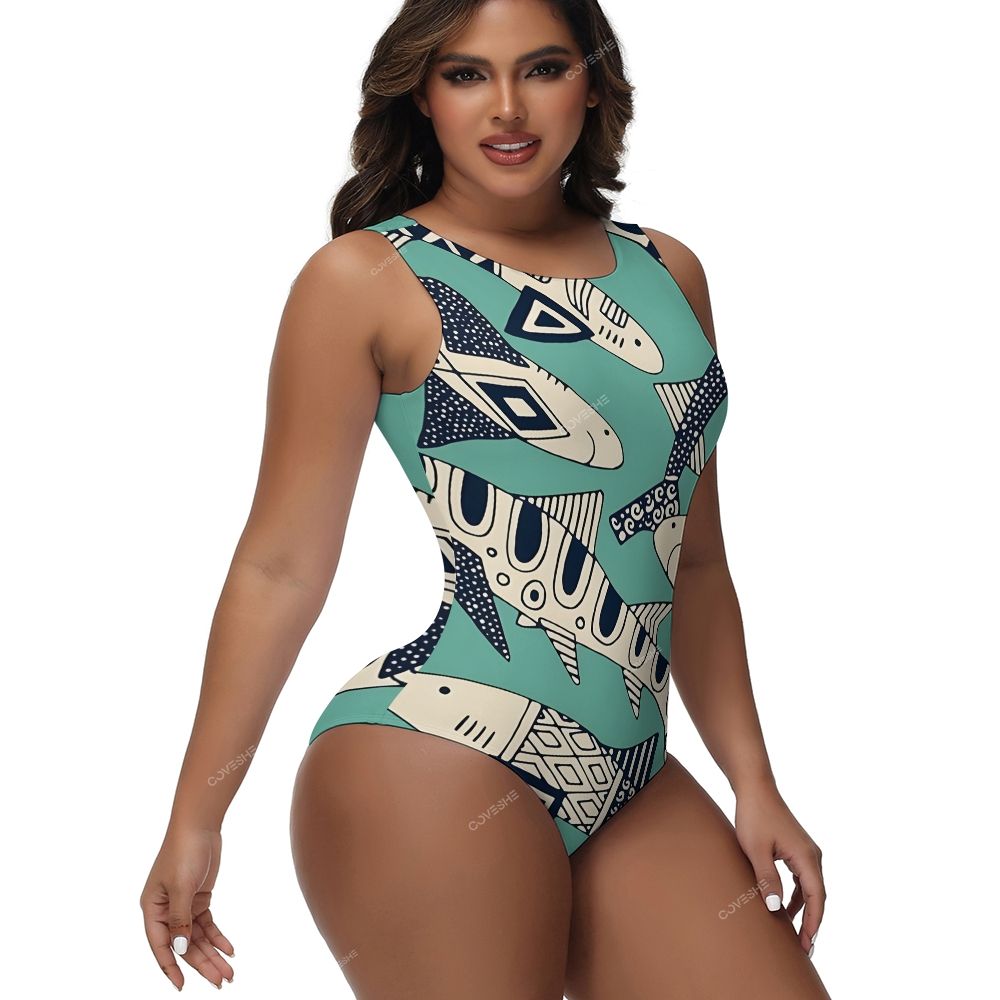 Fish One-Piece Swimsuit