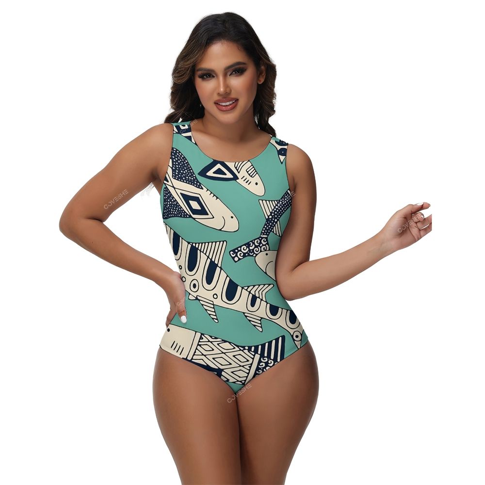 Fish One-Piece Swimsuit