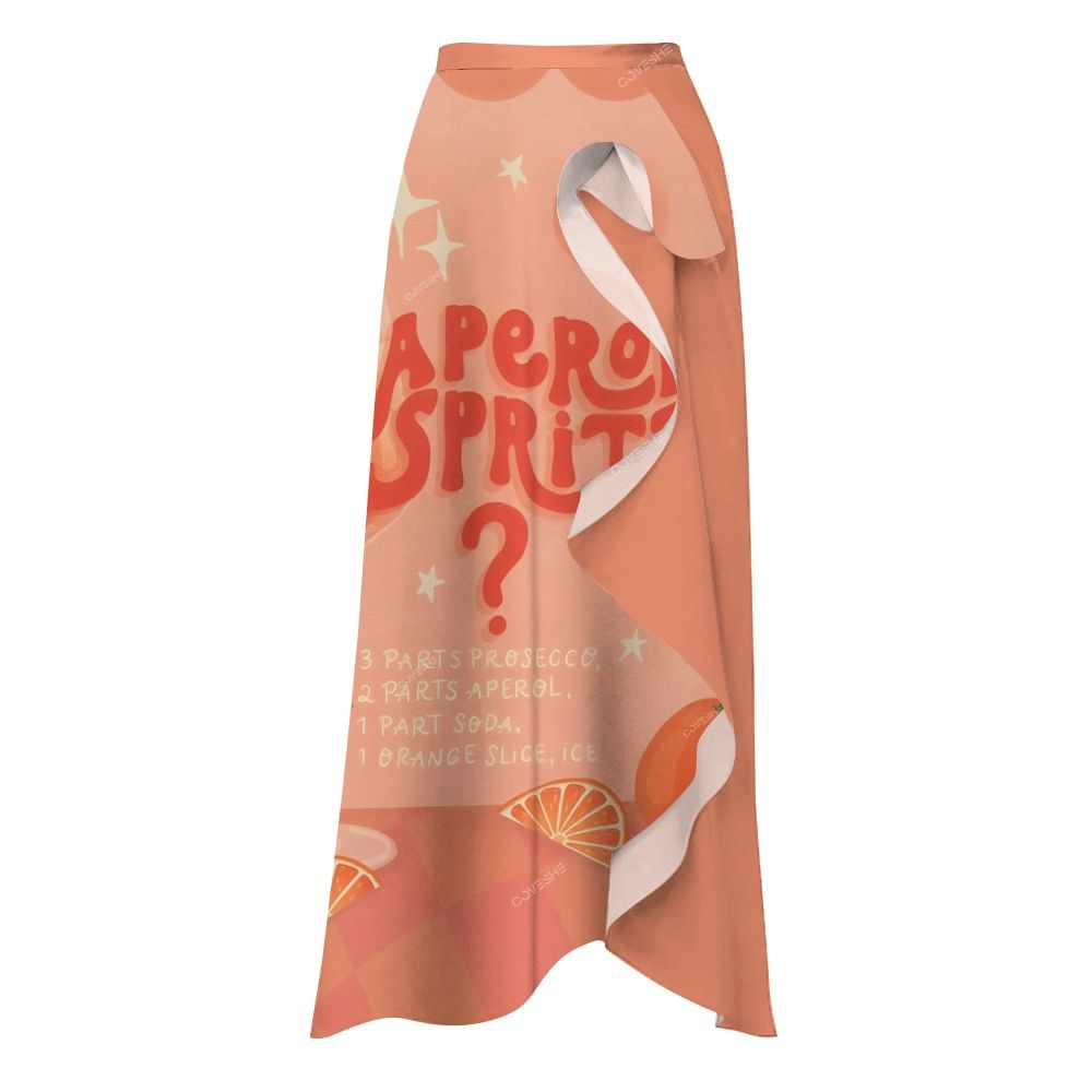 Women's Aperol Spritz Printed Nylon Polyester Swimsuit