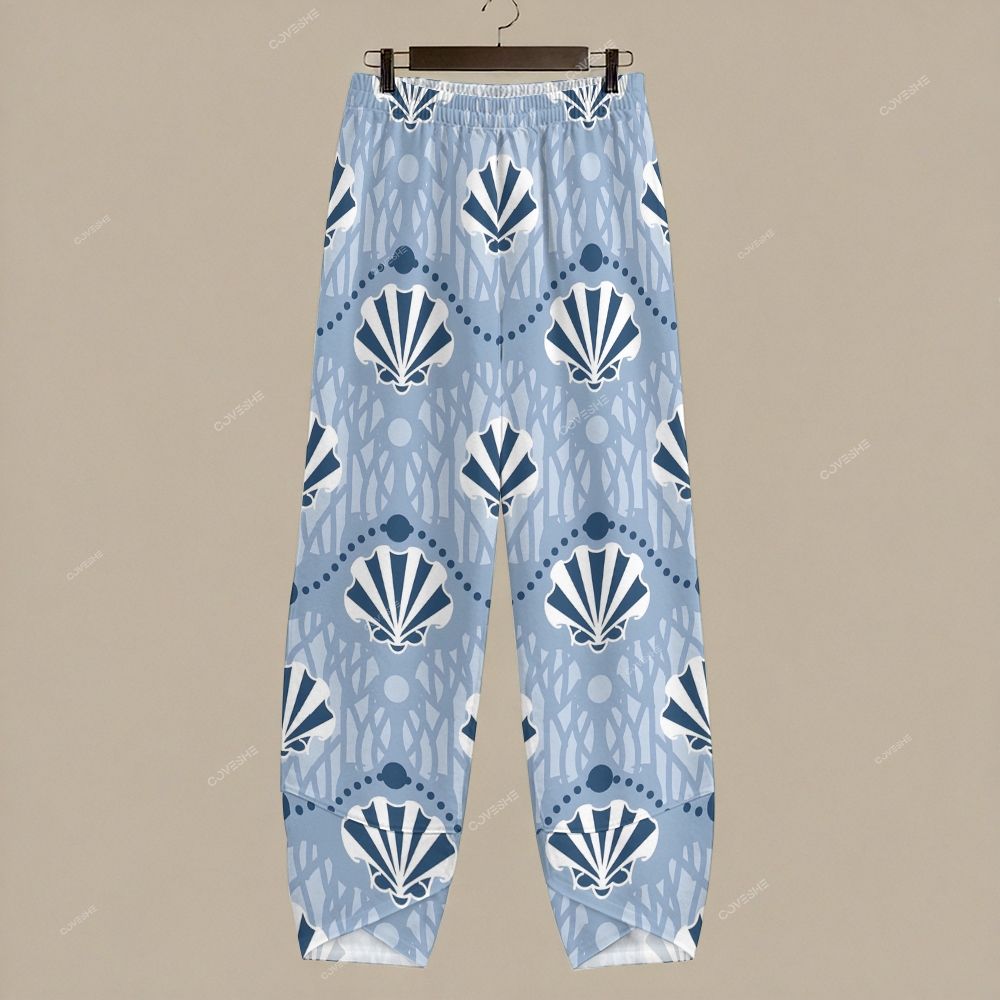 Women's Casual Cartoon Vintage Shell Printed Pants