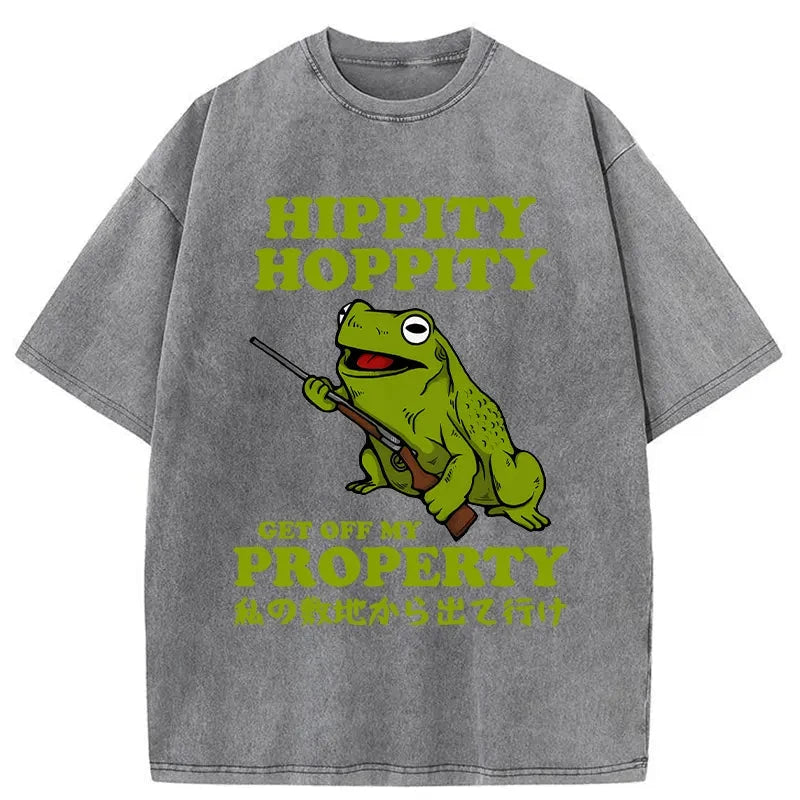 Get Off My Property Washed Vintage T-Shirt