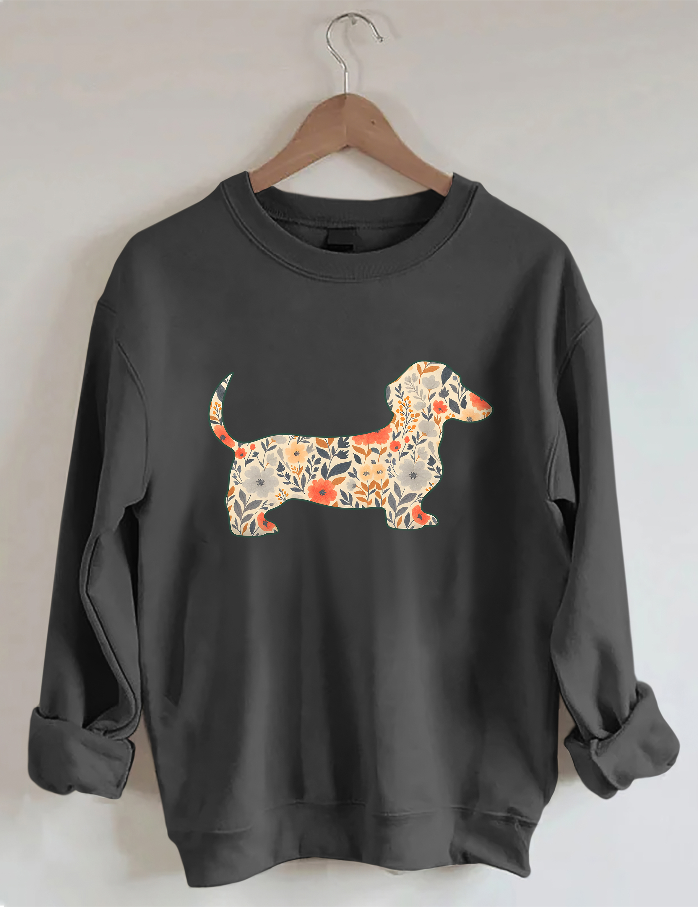 Floral Dachshund Sweatshirt