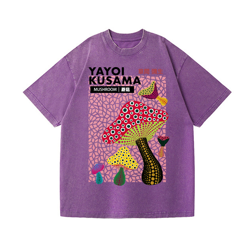 Yayoi Kusama Vintage Wash Japanese Design T-Shirt