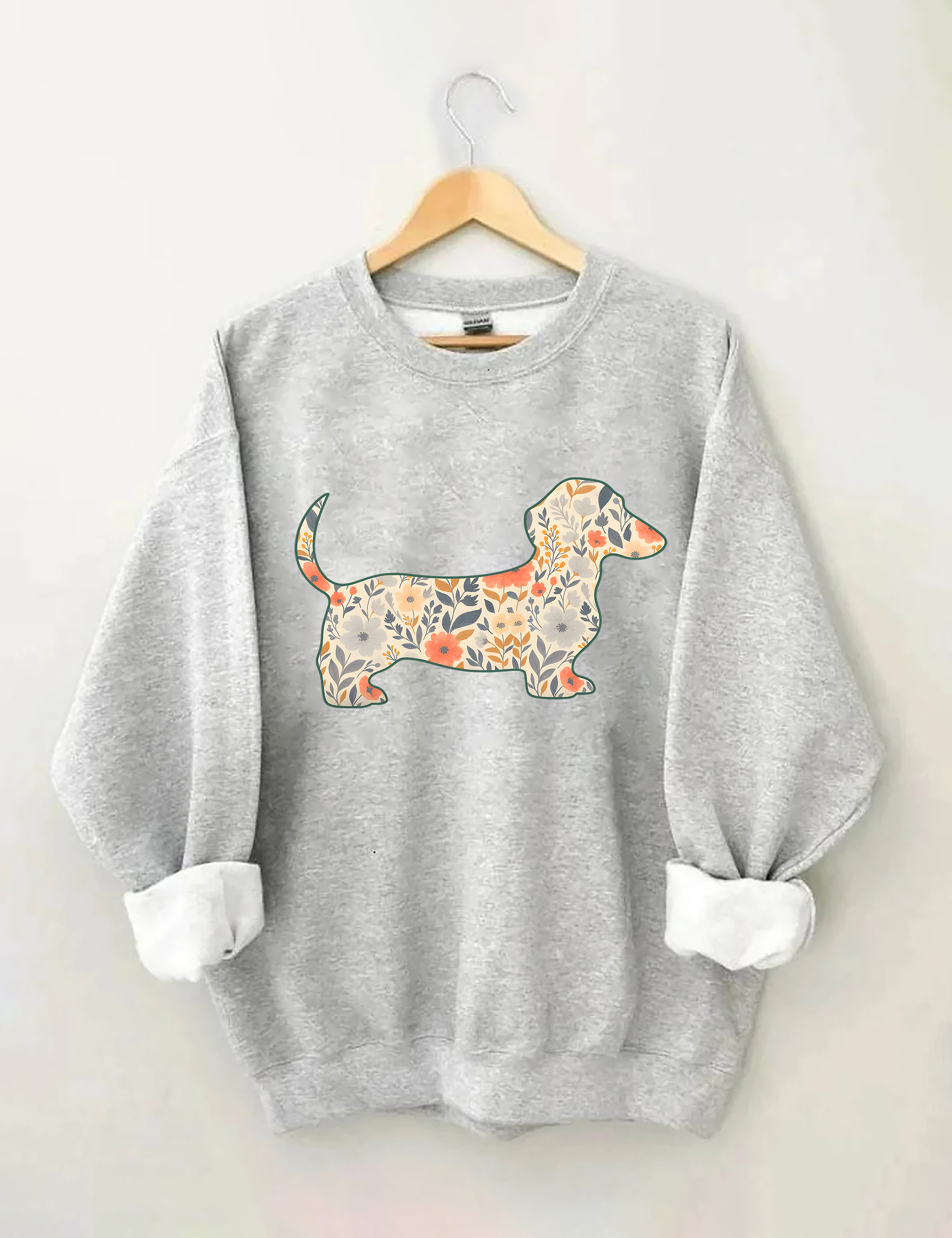 Floral Dachshund Sweatshirt