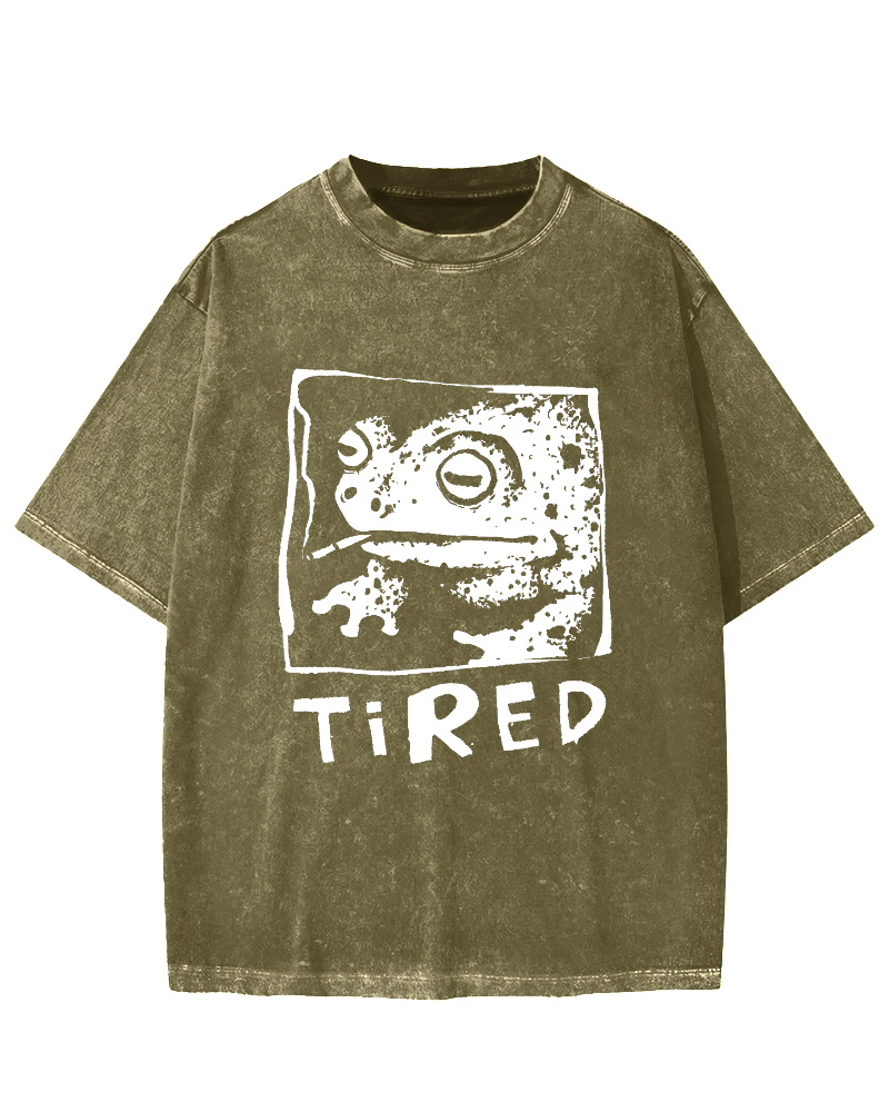 Tired Frog Vintage Washed T-shirt