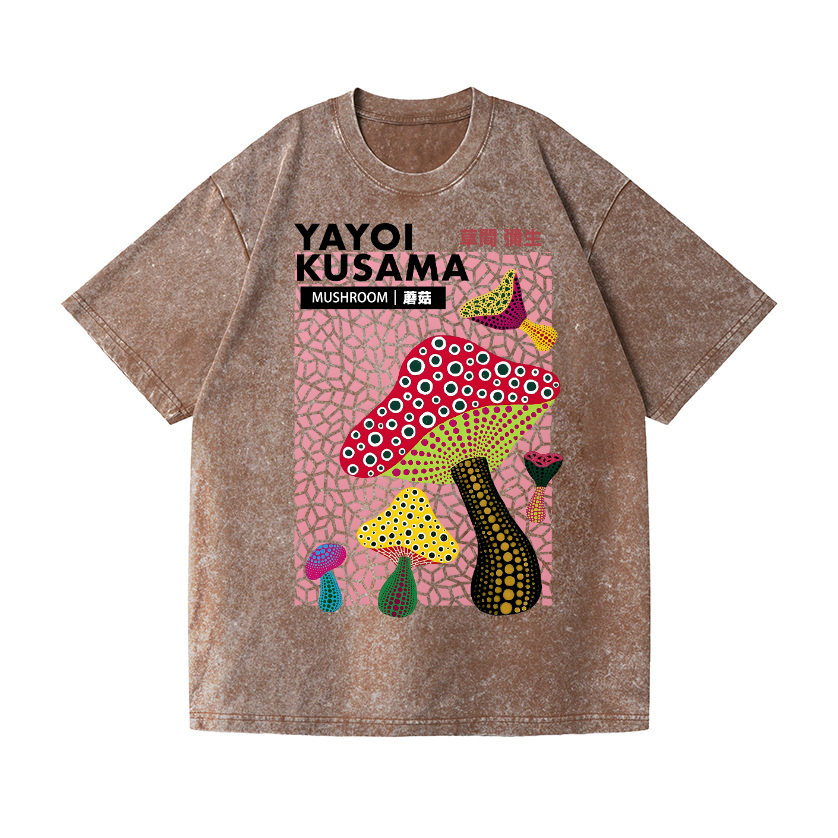 Yayoi Kusama Vintage Wash Japanese Design T-Shirt