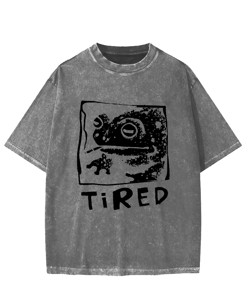 Tired Frog Vintage Washed T-shirt