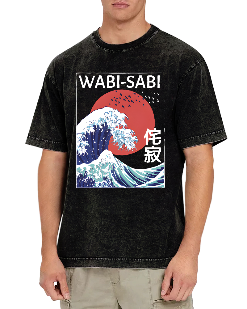 Tokyo-Tiger Wabi-sabi Vintage Washed T-shirt