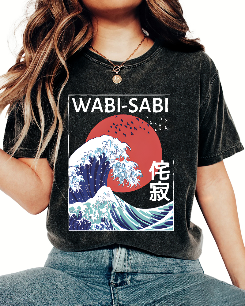 Tokyo-Tiger Wabi-sabi Vintage Washed T-shirt