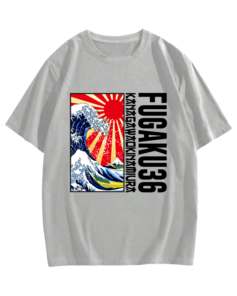 Thirty-six Views of Mount Fuji Cotton casual T-shirt