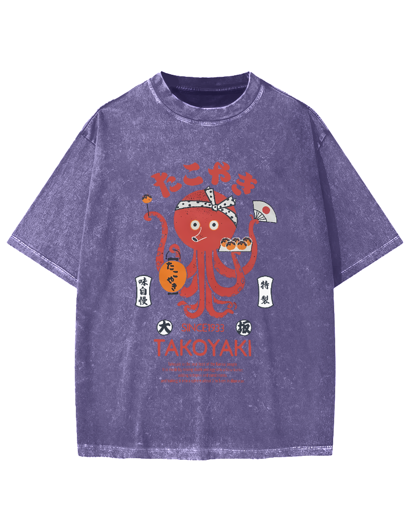 Kansai Takoyaki Vintage Washed T-shirt