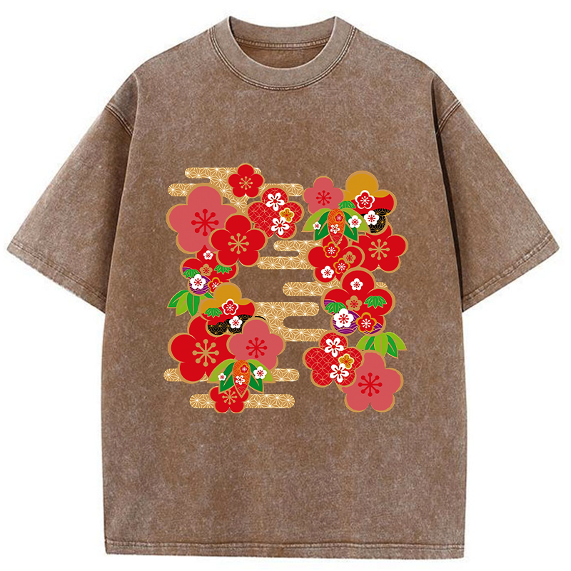   Japanese Sakura Washed T-Shirt