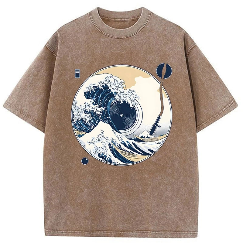   The Great Wave Off CD Washed T-Shirt