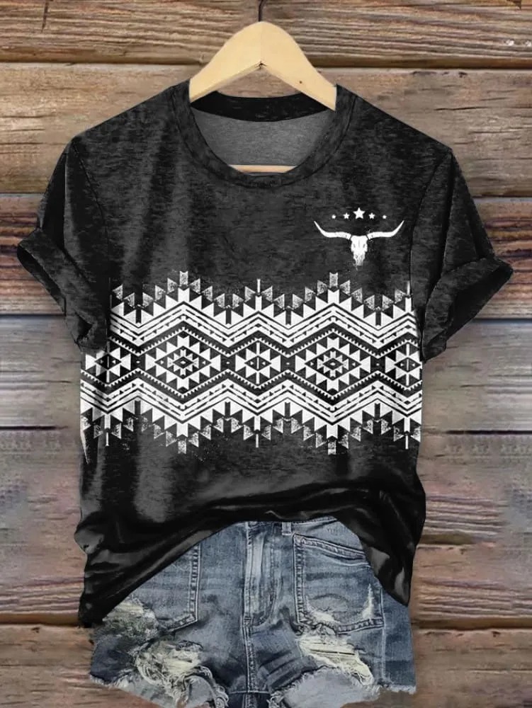Vintage Floral Print T-shirt