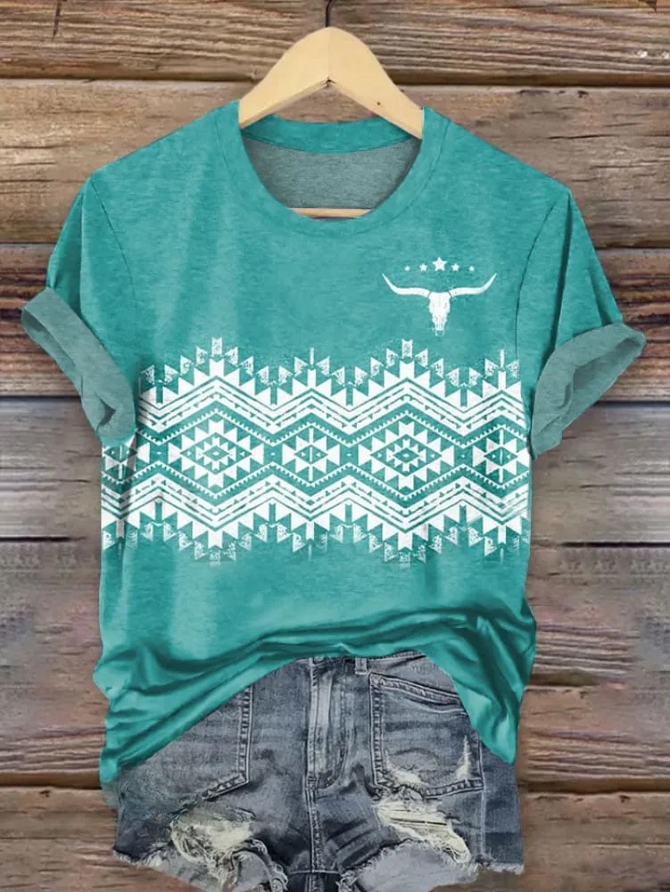 Vintage Floral Print T-shirt